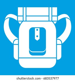 Sleeping bag icon white