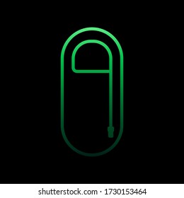 sleeping bag line nolan icon. Simple thin line, outline vector of camping icons for ui and ux, website or mobile application