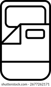 Schlafsack Linie Vektor Symbol Design