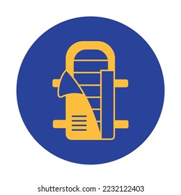 Icono del vector de la bolsa de descanso totalmente editable

