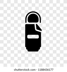 Sleeping bag vector icon isolated on transparent background, Sleeping bag transparency logo concept