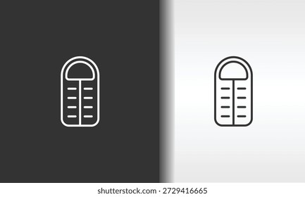 Sleeping Bag Vector, Icon Or Logo Sign Isolated Symbol Illustration
