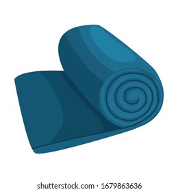 Sleeping bag vector icon.Cartoon vector icon isolated on white background sleeping bag .