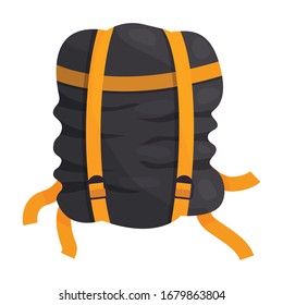 Sleeping bag vector icon.Cartoon vector icon isolated on white background sleeping bag .