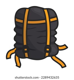 Sleeping bag vector icon.Color vector icon isolated on white background sleeping bag .