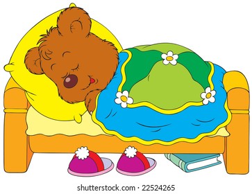 Enfant Dormir Lit Illustrations Images Et Images Vectorielles De Stock Shutterstock