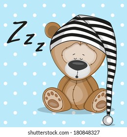 Sleeping Bear In A Cap