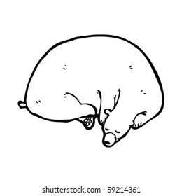 sleeping bear illustration
