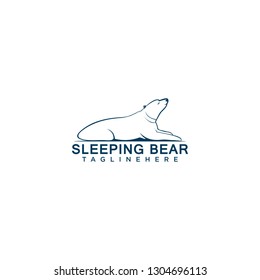 Sleeping Bear Logo Company - Vector