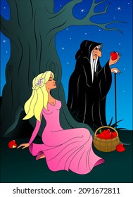 sleeping beauty poisoned by an evil witch