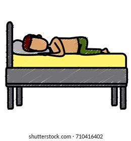 Sleeping in bed