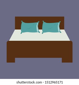 Lecho durmiente, ilustración, vector sobre fondo blanco.