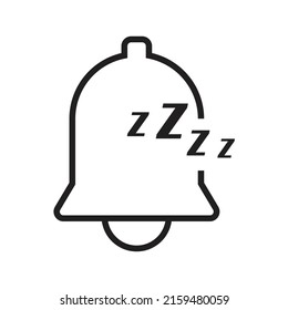 Diseño de iconos de campanas durmientes. ilustración vectorial