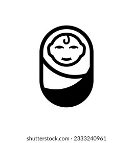 Sleeping blanket icon on white background