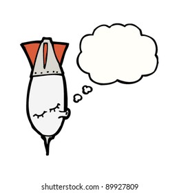 sleeping bomb cartoon character