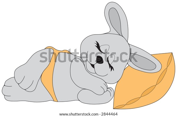 Sleeping Bunny Stock Vector (Royalty Free) 2844464