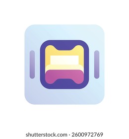 Sleeping capsule. Editable vector icon, coloured.