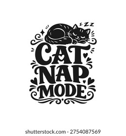 Sleeping Cat in Nap Mode design