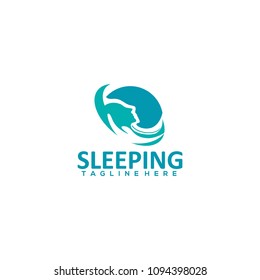 Sleeping Center Logo Template Vector Stock Vector (Royalty Free ...