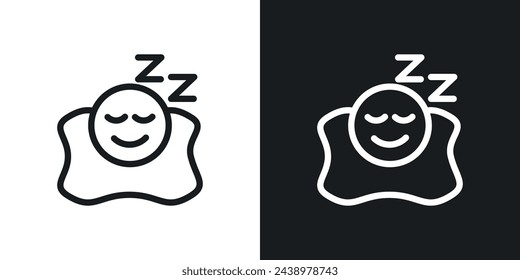 Sleeping Child Icon Collection. Baby Nap and Rest Symbols