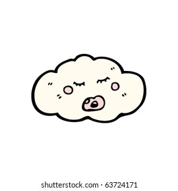 Sleeping Cloud Cartoon Stock Vector (Royalty Free) 63724171 | Shutterstock