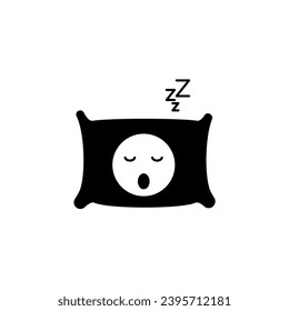 sleeping concept line icon. Simple element illustration. sleeping concept outline symbol design.