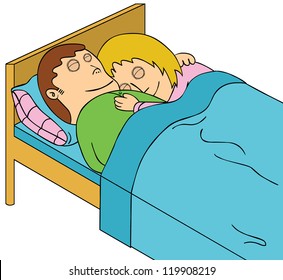 sleeping couple