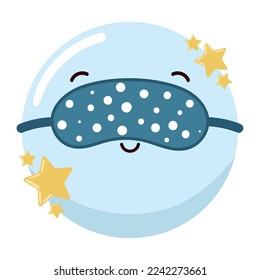 sleeping cute moon icon isolated