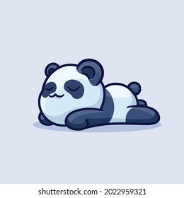 SLEEPING CUTE PANDA LAZY CARTOON