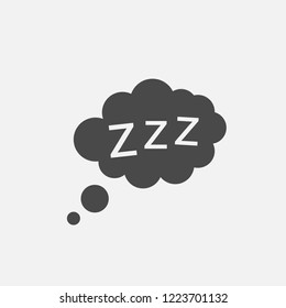 Sleeping dozing bubble icon