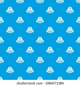 Sleeping dream pattern vector seamless blue repeat for any use
