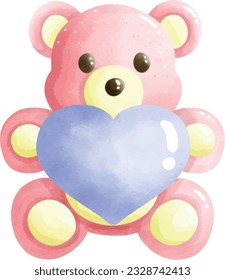sleeping element, cute element, sheep toy, teddy bear, hat, lamp, pillow 