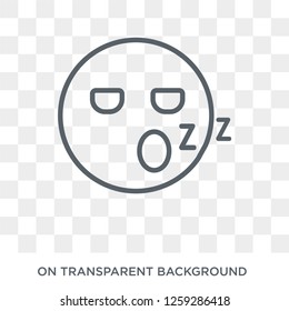 Sleeping emoji icon. Sleeping emoji design concept from Emoji collection. Simple element vector illustration on transparent background. - Powered by Shutterstock - Get 15% off with code: PIKWIZARD15