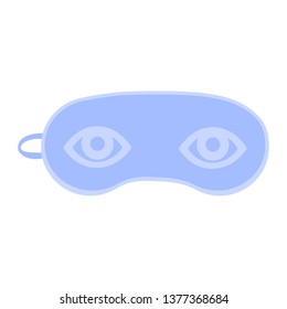 Sleeping eye mask isolated on white background