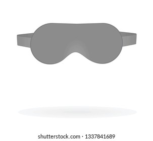 Sleeping eye mask. vector illustration