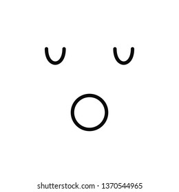 sleeping, face icon. Simple thin line, outline vector of Emotion icons for UI and UX, website or mobile application