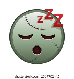 Sleeping face Large size of zombie halloween emoji