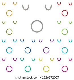 Sleeping, face multi color icon. Simple thin line, outline vector of emotion icons for ui and ux, website or mobile application