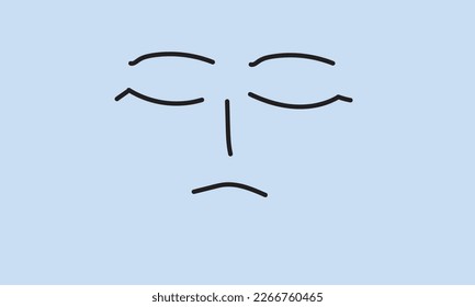 papel tapiz de la cara dormido que ilustra una expresión de la cara dormida
