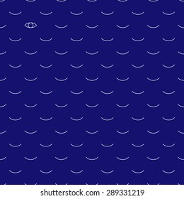 Sleeping faces background. Seamless pattern.Vector.