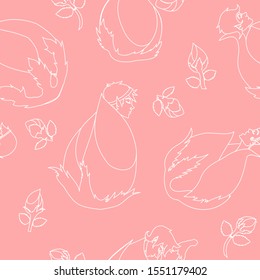 sleeping fairies are snuggled up in the rosebuds. A pretty pink impression of the Fairy floral design.