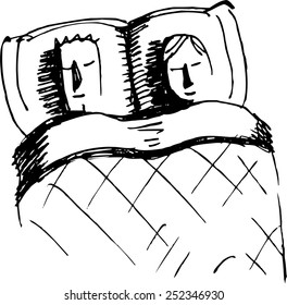 Sleeping family