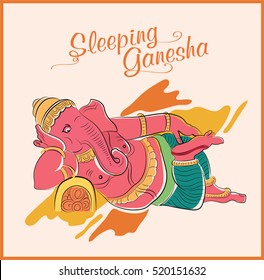 Sleeping Ganesha