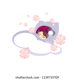 
A sleeping girl 