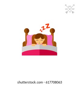 Sleeping Girl Icon