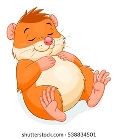 Sleeping hamster
