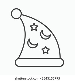 Sleeping hat icon set. vector illustration.