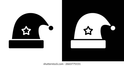Coleção de símbolos de ícone do Sleeping Hat. Ilustração de stock de vetor plano.