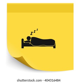 Sleeping icon.