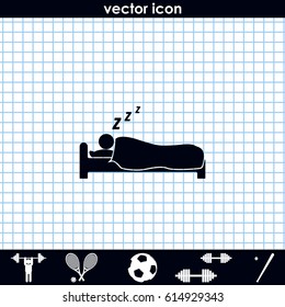 Sleeping icon.